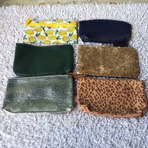 Ipsy cosmetic bags set of 6